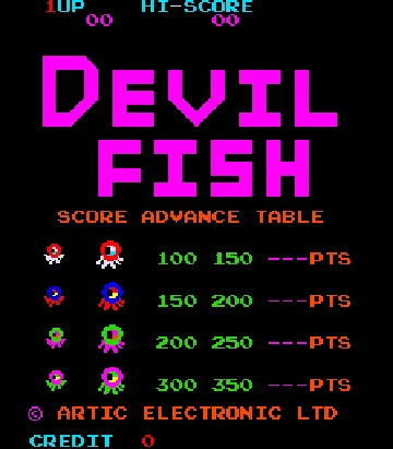 Devil Fish screen shot title